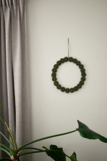 페이퍼 플레이크 리스 장식 Ø35 cm - Green - DBKD | 디비케이디