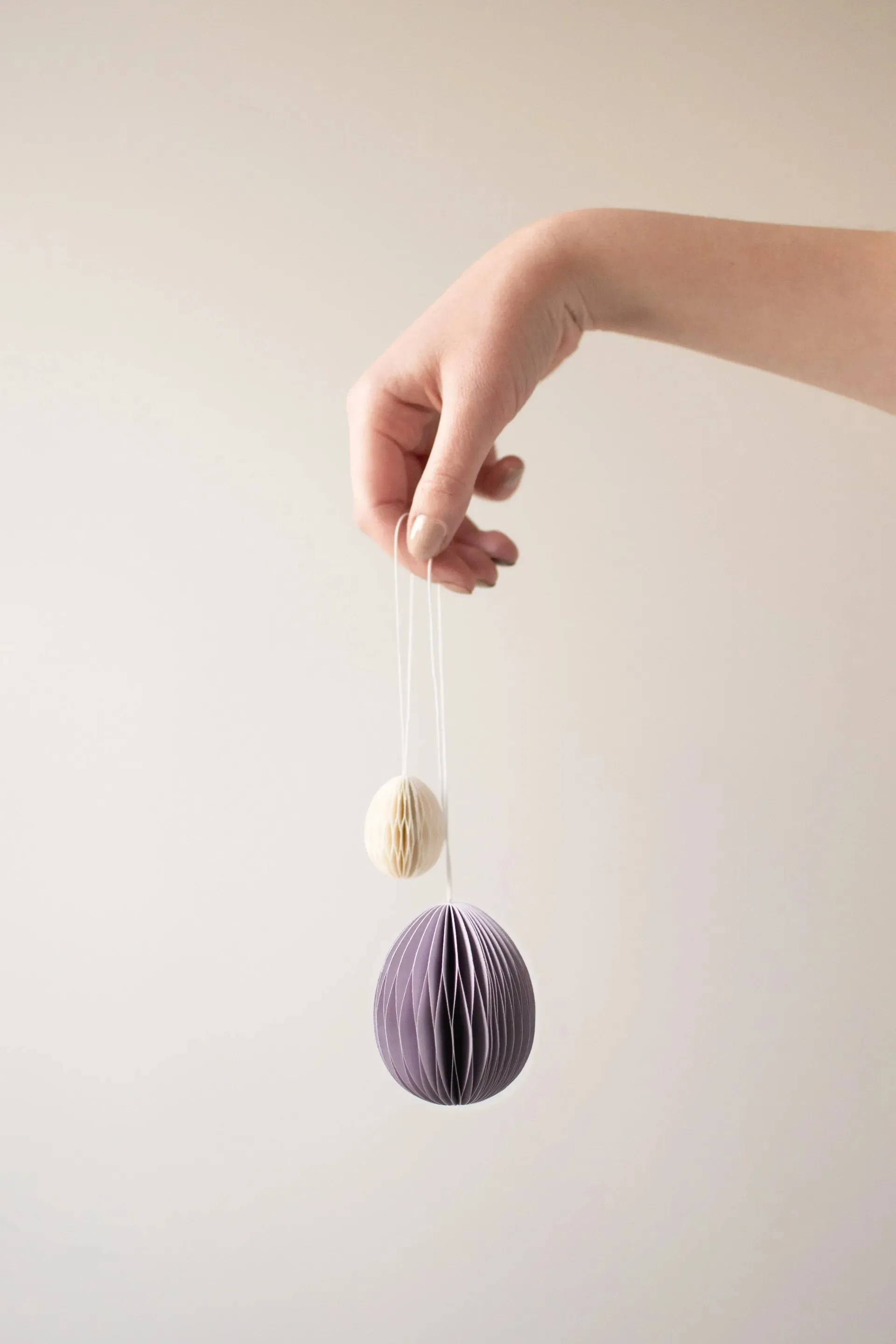 오보이드 페이퍼 이스터 데코레이션 스몰 4 cm, White DBKD | 디비케이디