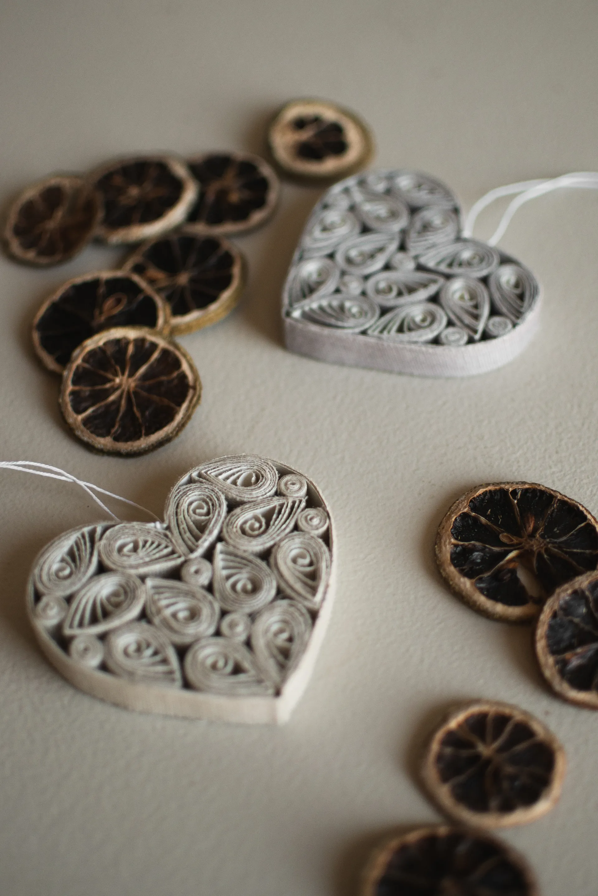 페이퍼 하트 8 cm, Cream DBKD | 디비케이디