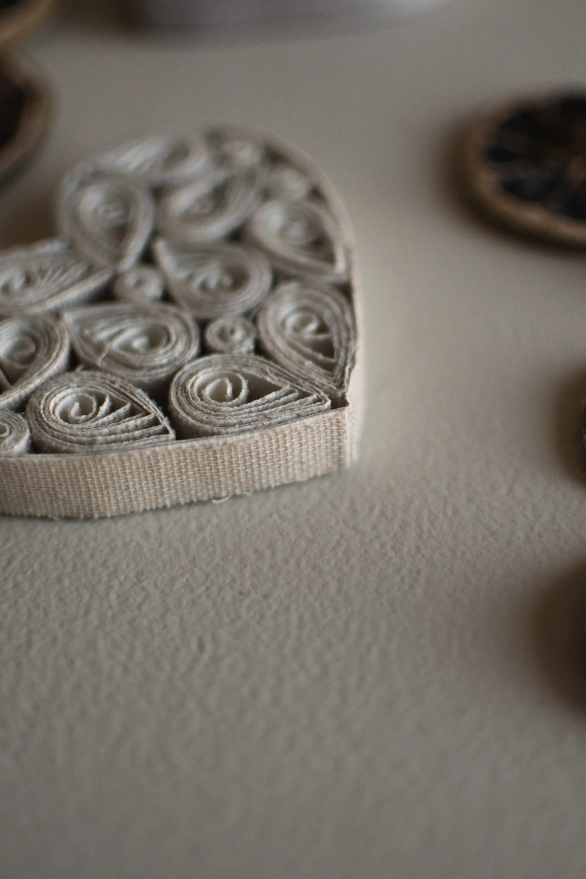 페이퍼 하트 8 cm, Cream DBKD | 디비케이디