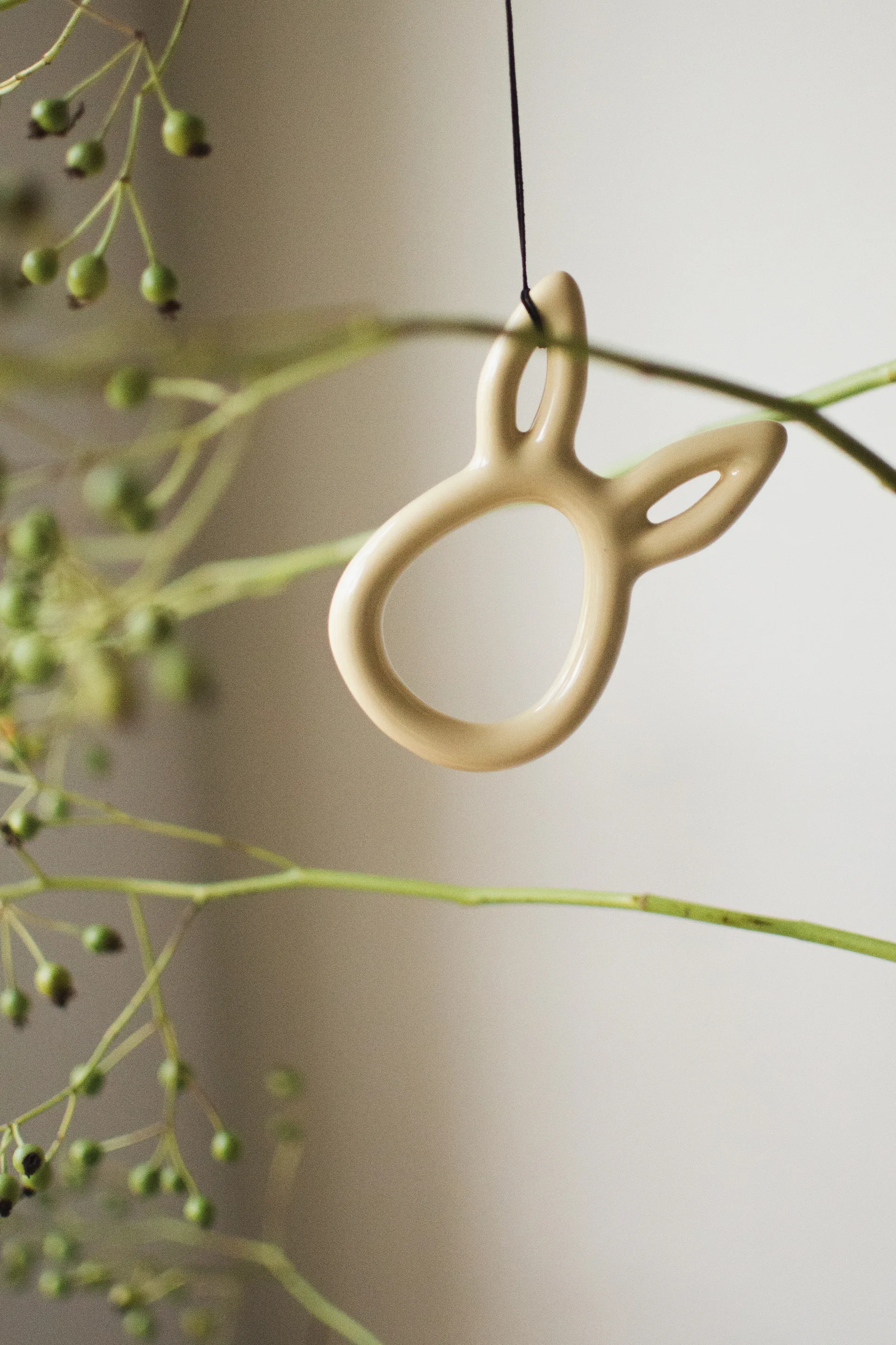 스프링클 토끼 부활절 장식 8cm, Shiny yellow DBKD | 디비케이디