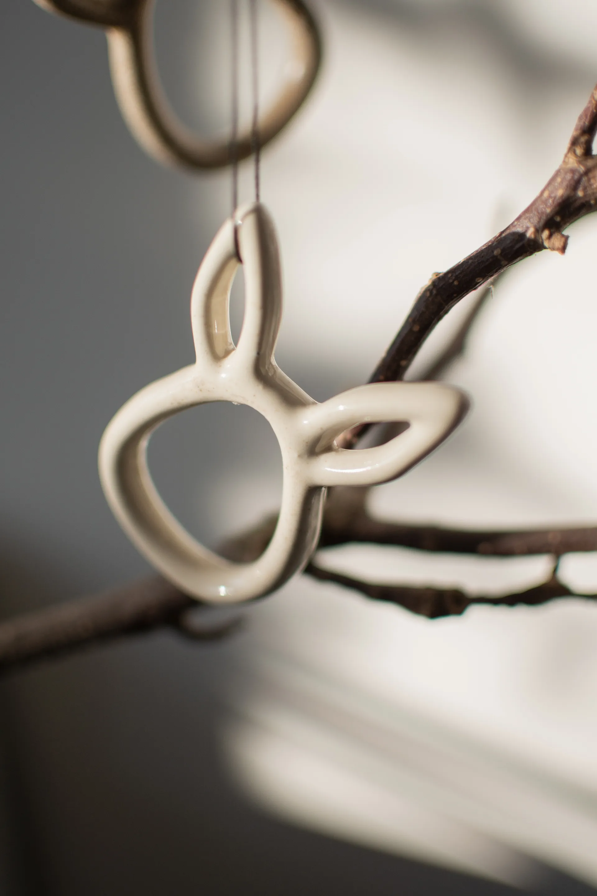 스프링클 토끼 부활절 장식 8cm, Vanilla DBKD | 디비케이디