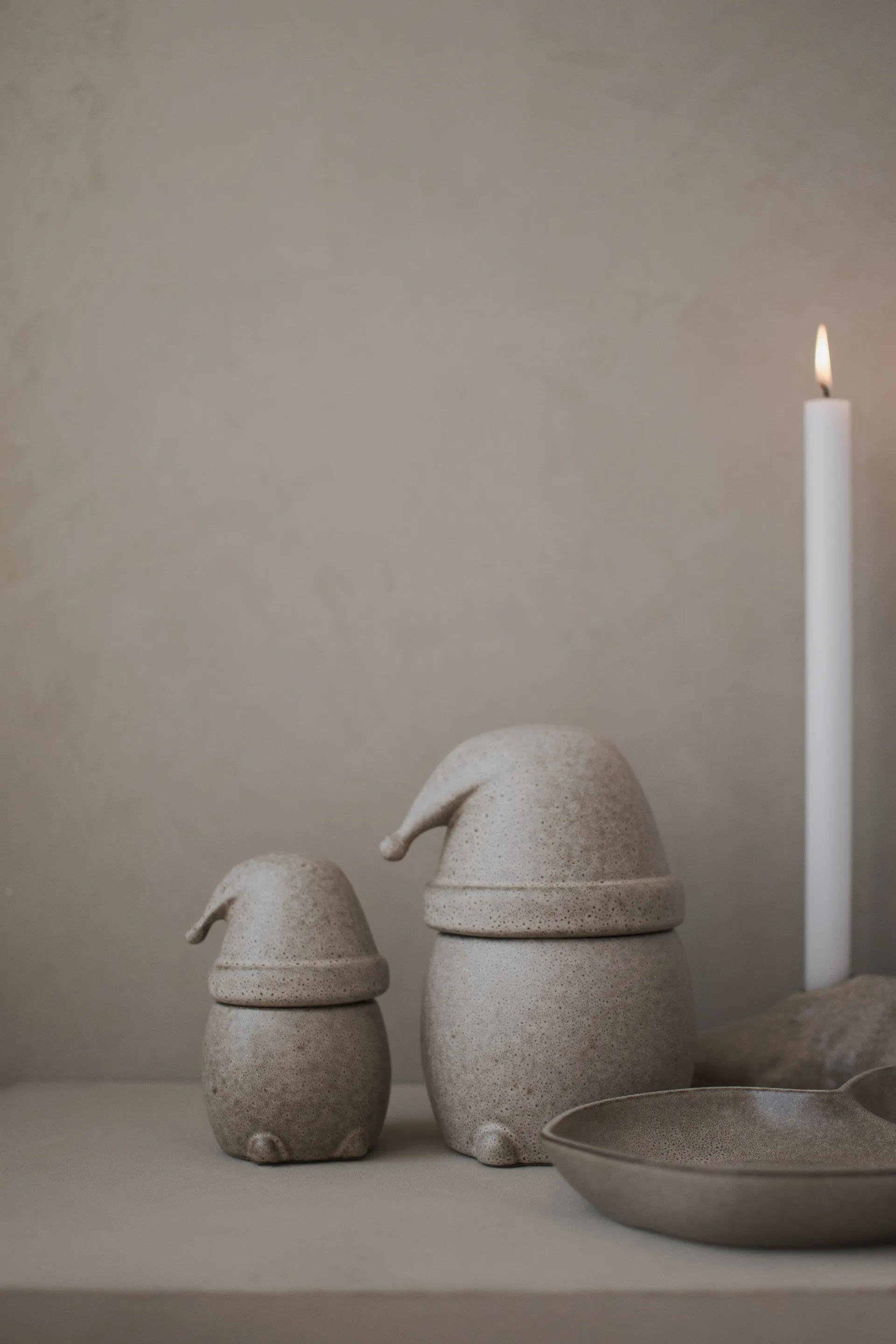 이팅 산타 보울 & 덮개 스몰, Beige DBKD | 디비케이디