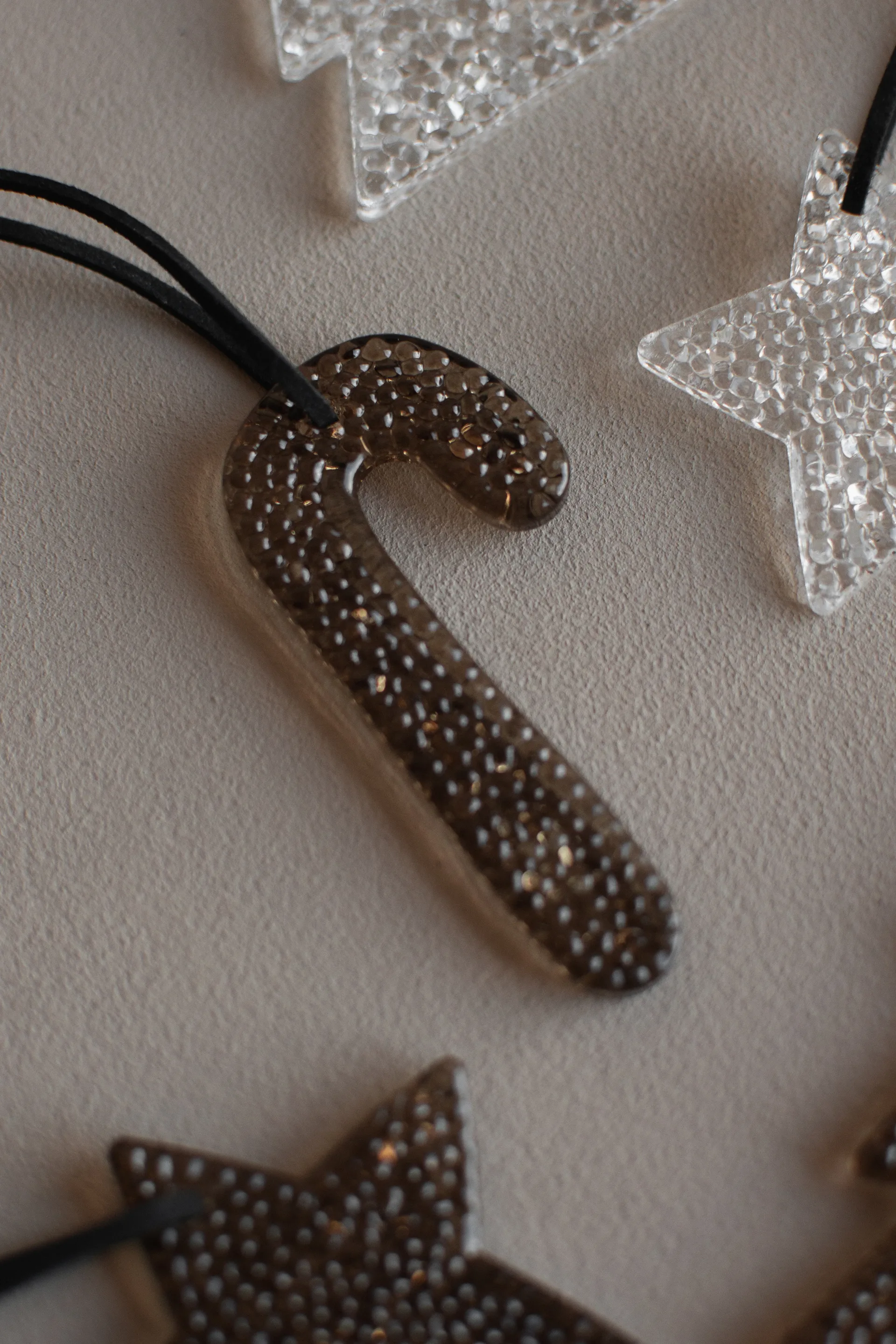 에어리 지팡이 사탕 모양 장식용 바우블, Brown DBKD | 디비케이디