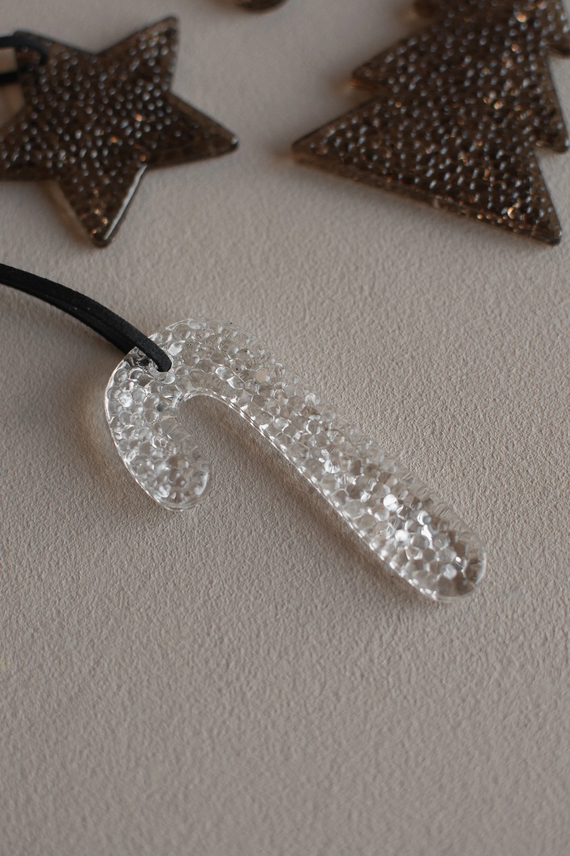 에어리 지팡이 사탕 모양 장식용 바우블, Clear DBKD | 디비케이디