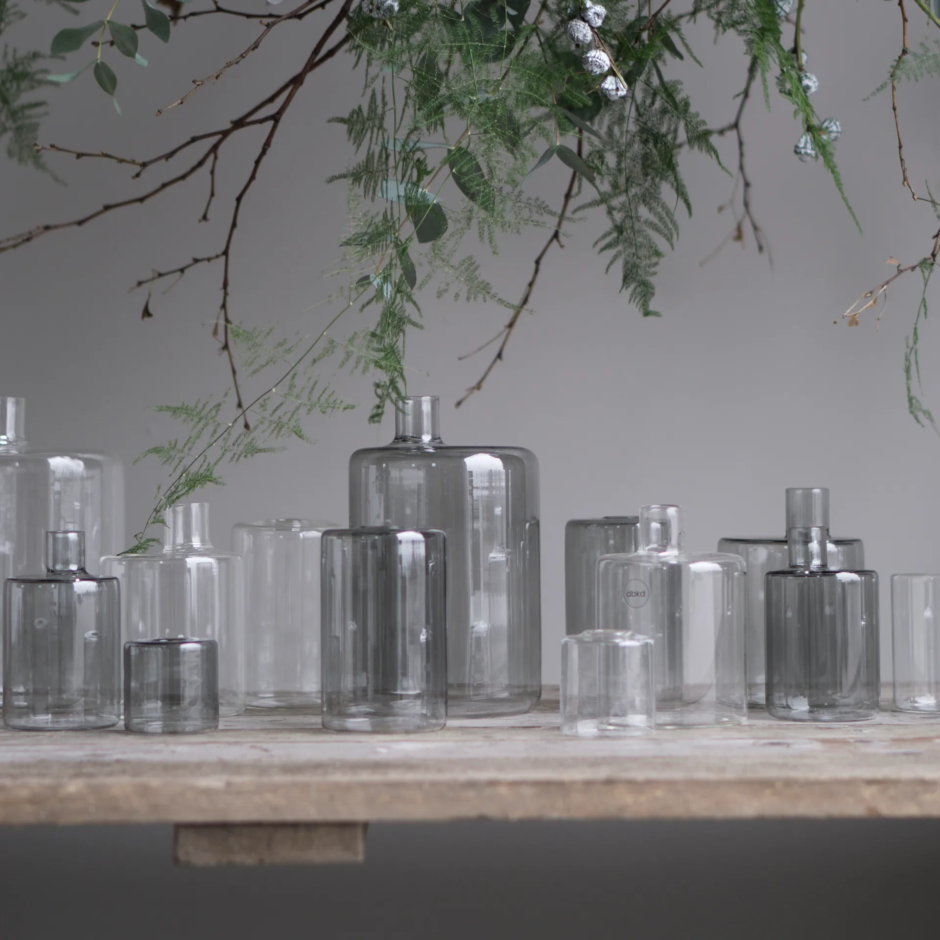 파이프 글라스 화병 smoke, XL DBKD | 디비케이디