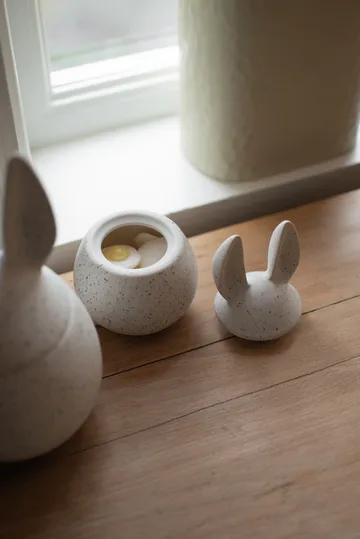 이팅 래빗 보울 스몰 - white dot - DBKD | 디비케이디