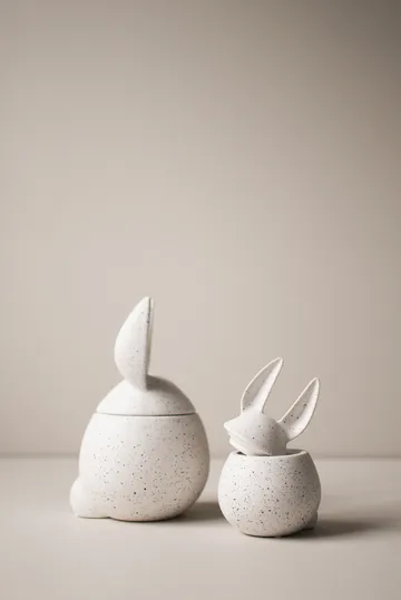 이팅 래빗 보울 스몰 - white dot - DBKD | 디비케이디