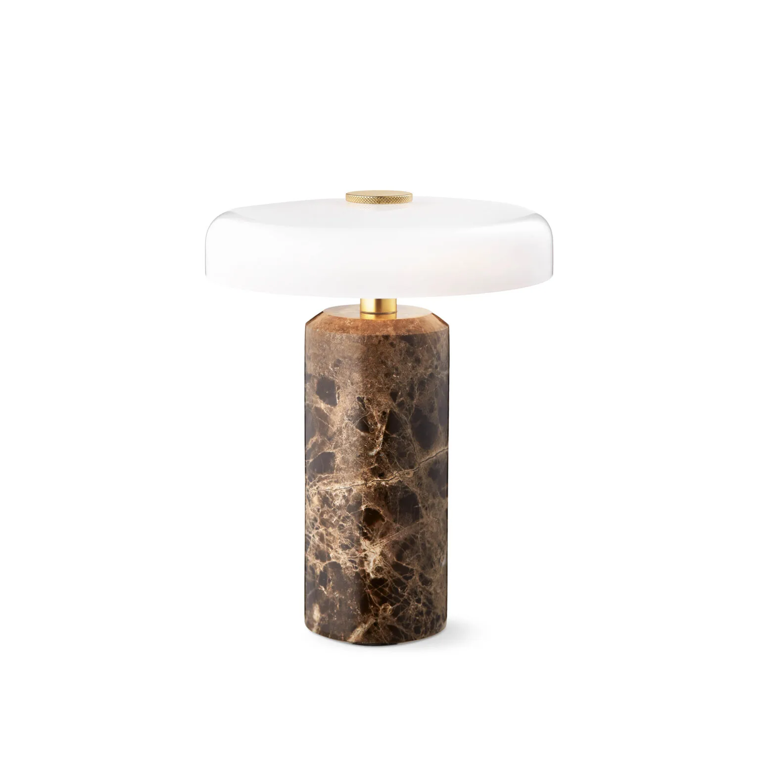 트립 대리석 테이블 조명 Ø17x21 cm, Dark emperador - glossy opal Design By Us | 디자인 바이 어스