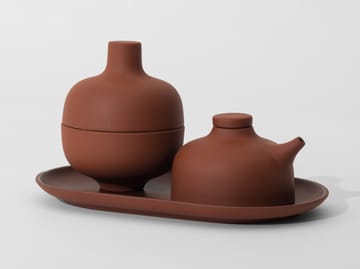 샌드 접시 오벌 12.5x20 cm - Red clay - Design House Stockholm | 디자인하우스스톡홀름