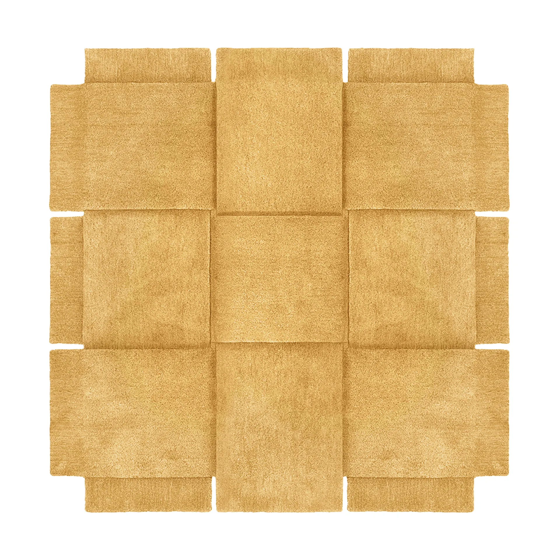 바스켓 러그 옐로우 오크르, 180x180 cm Design House Stockholm | 디자인하우스스톡홀름