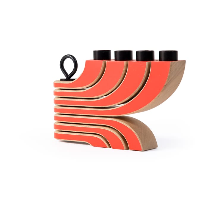 노르딕 라이트 캔들홀더 4암 - Red - Design House Stockholm | 디자인하우스스톡홀름