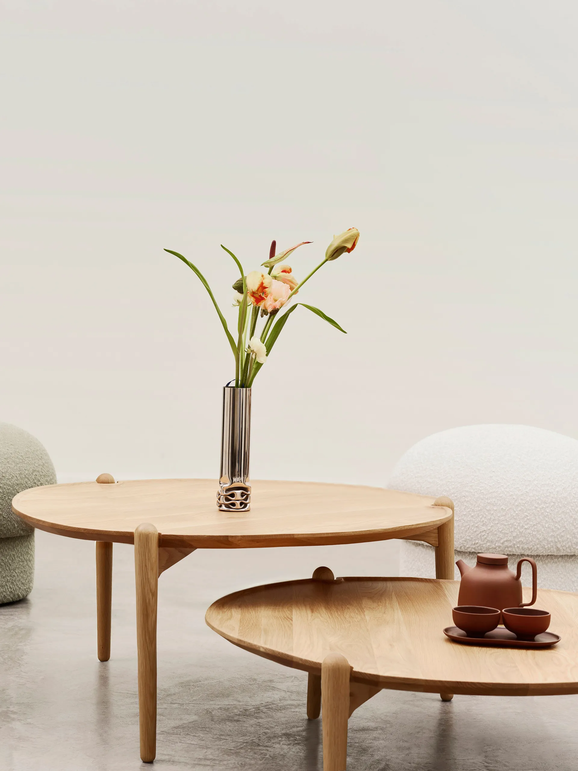 아리아 커피 테이블 Ø90 cm, Oak 42.5 cm Design House Stockholm | 디자인하우스스톡홀름