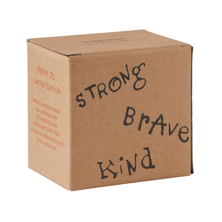 Astrid Lindgren 삐삐 기념일 머그 20 cl, Strong Kind Brave Design House Stockholm | 디자인하우스스톡홀름