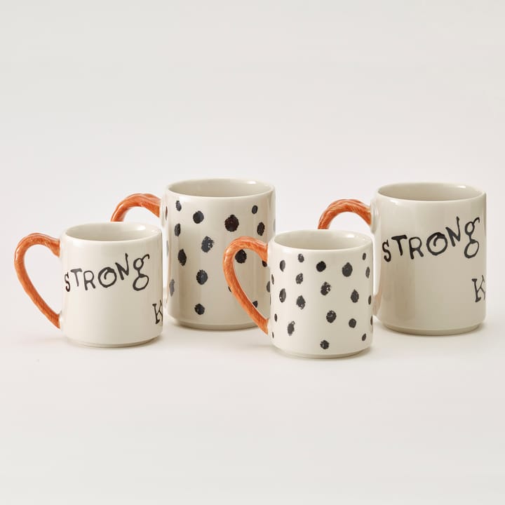 Astrid Lindgren 삐삐 기념일 머그 20 cl, Strong Kind Brave Design House Stockholm | 디자인하우스스톡홀름
