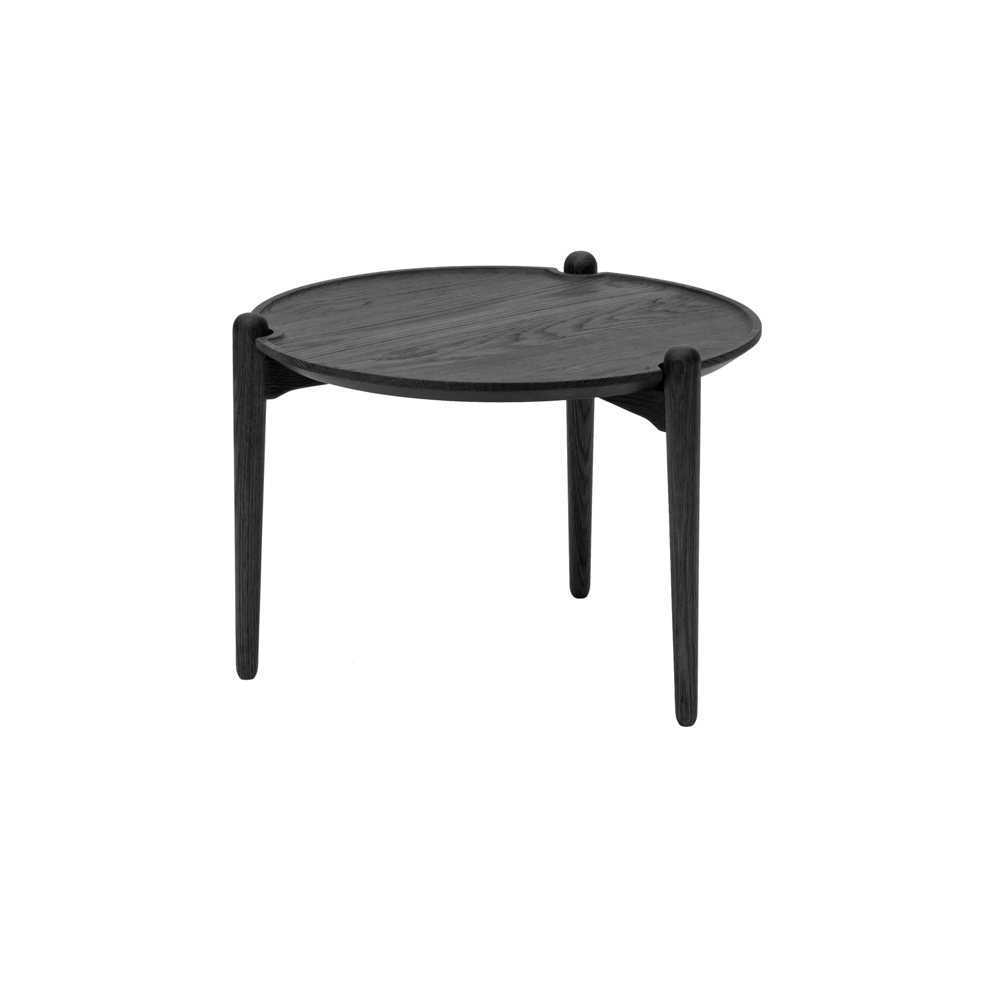 아리아 커피 테이블, Black oak, Ø50x37 cm Design House Stockholm | 디자인하우스스톡홀름