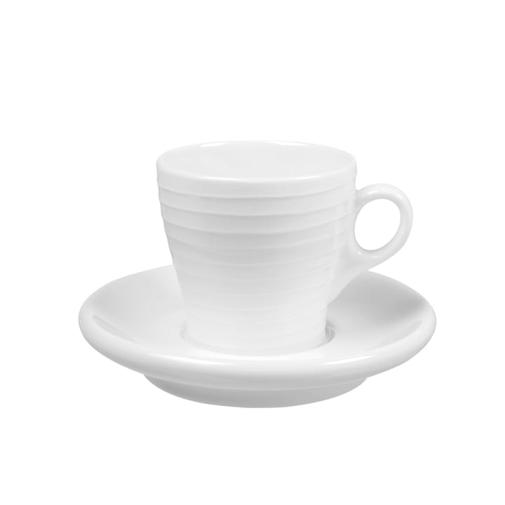 블론드 Blond espresso cup with saucer - stripe white - Design House Stockholm | 디자인하우스스톡홀름