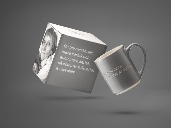 아스트리드 린드그렌 머그, give the kids 러브, grey-swedish Design House Stockholm | 디자인하우스스톡홀름