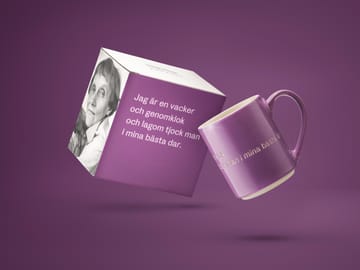 아스트리드 린드그렌 머그, I'm a beautiful ... - lila-swedish - Design House Stockholm | 디자인하우스스톡홀름