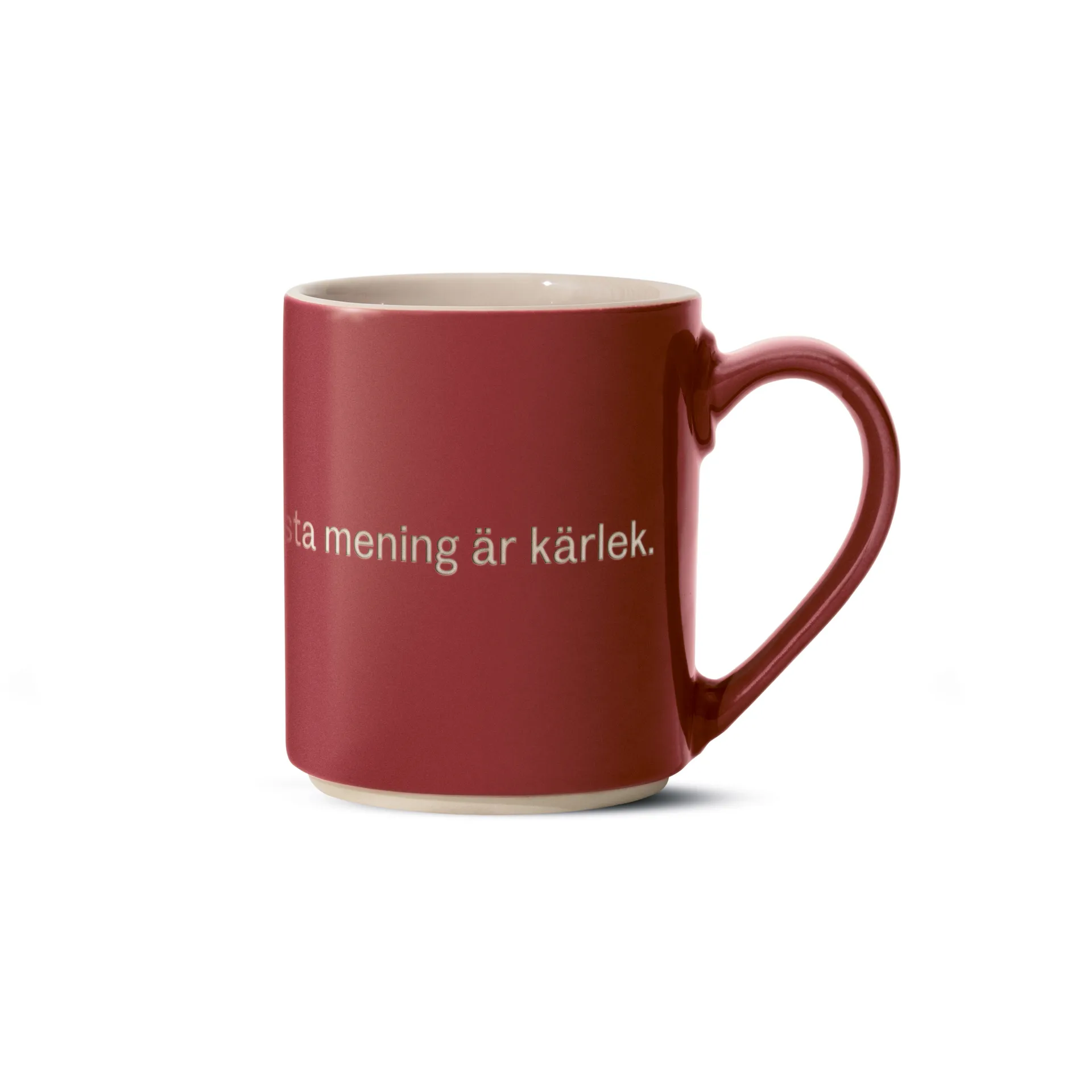 아스트리드 린드그렌 머그, ja, jag tror att livets…, Swedish text Design House Stockholm | 디자인하우스스톡홀름