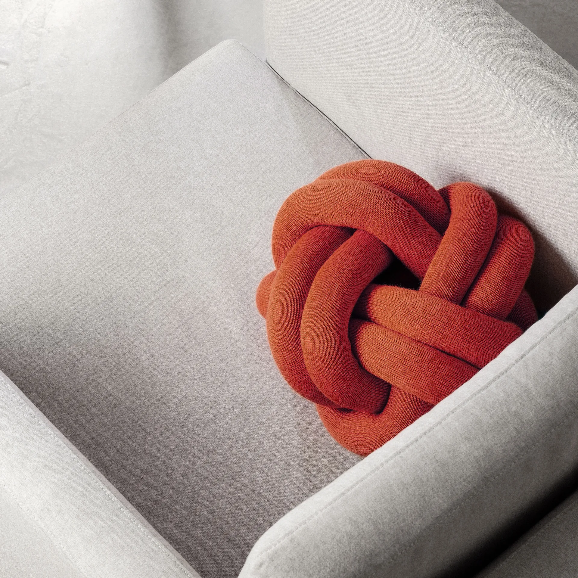 Knot 베개 (매듭쿠션), Orange red Design House Stockholm | 디자인하우스스톡홀름