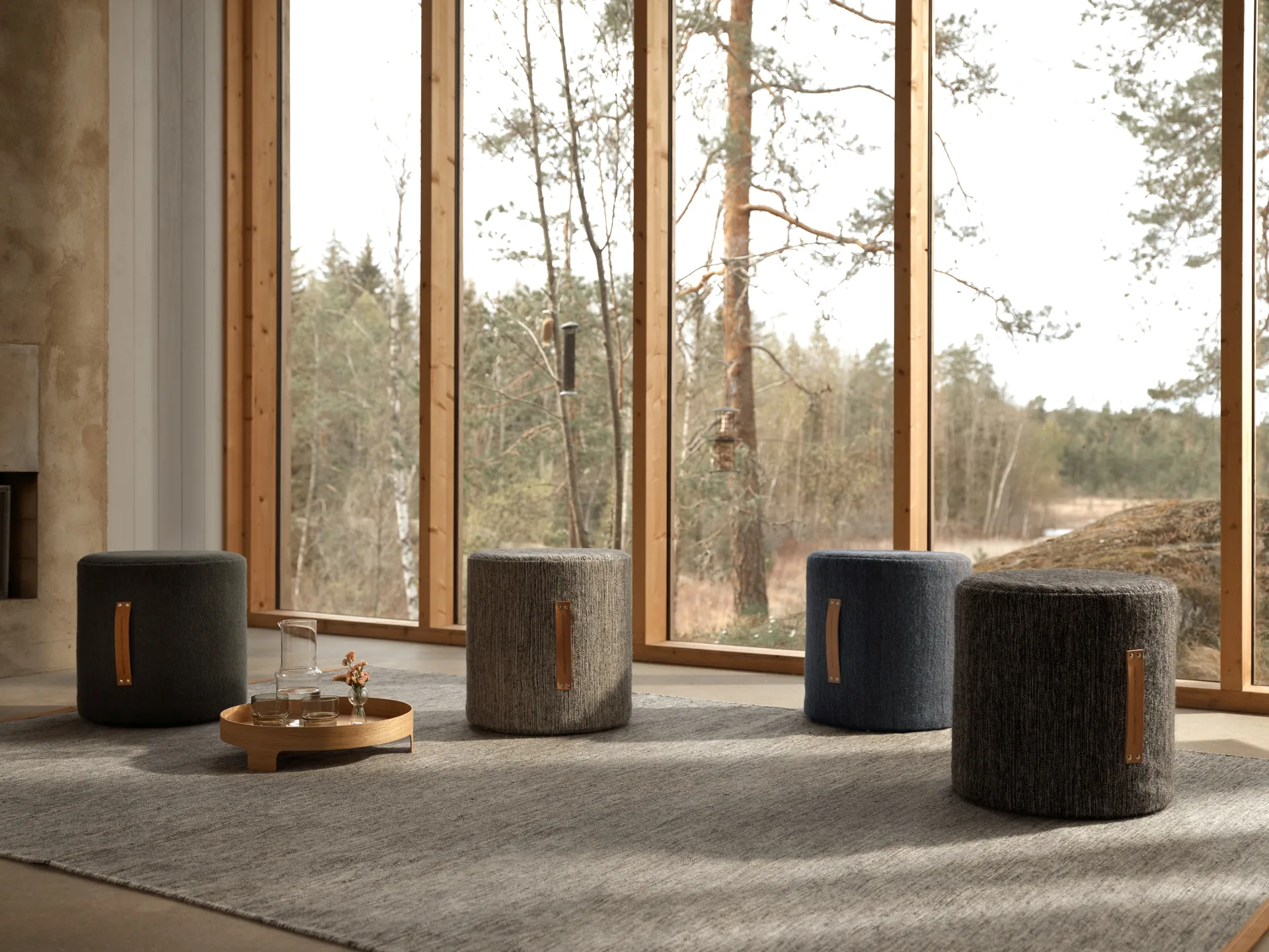 뵤크 라운드 스툴 하이, Light grey, Ø45x45 cm Design House Stockholm | 디자인하우스스톡홀름