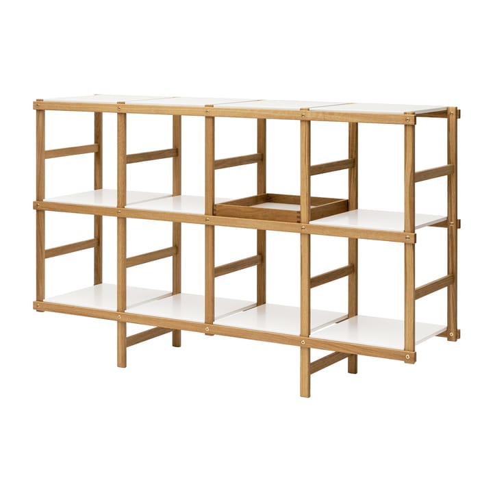 프레임 선반 M 154 cm - oak-white - Design House Stockholm | 디자인하우스스톡홀름