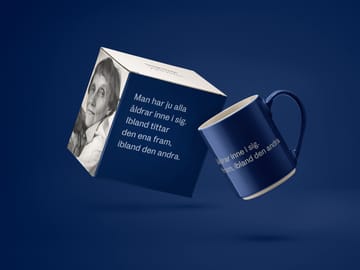 아스트리드 린드그렌 머그. man har ju alla åldrar - Swedish text - Design House Stockholm | 디자인하우스스톡홀름