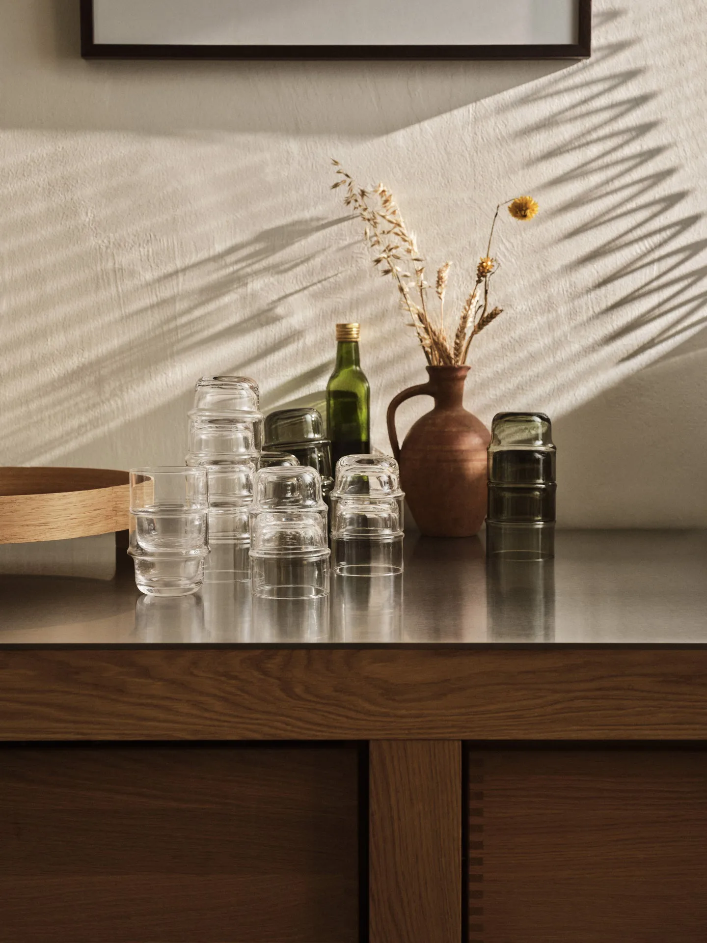 NM& Unda 글라스 2개 세트, grey Design House Stockholm | 디자인하우스스톡홀름