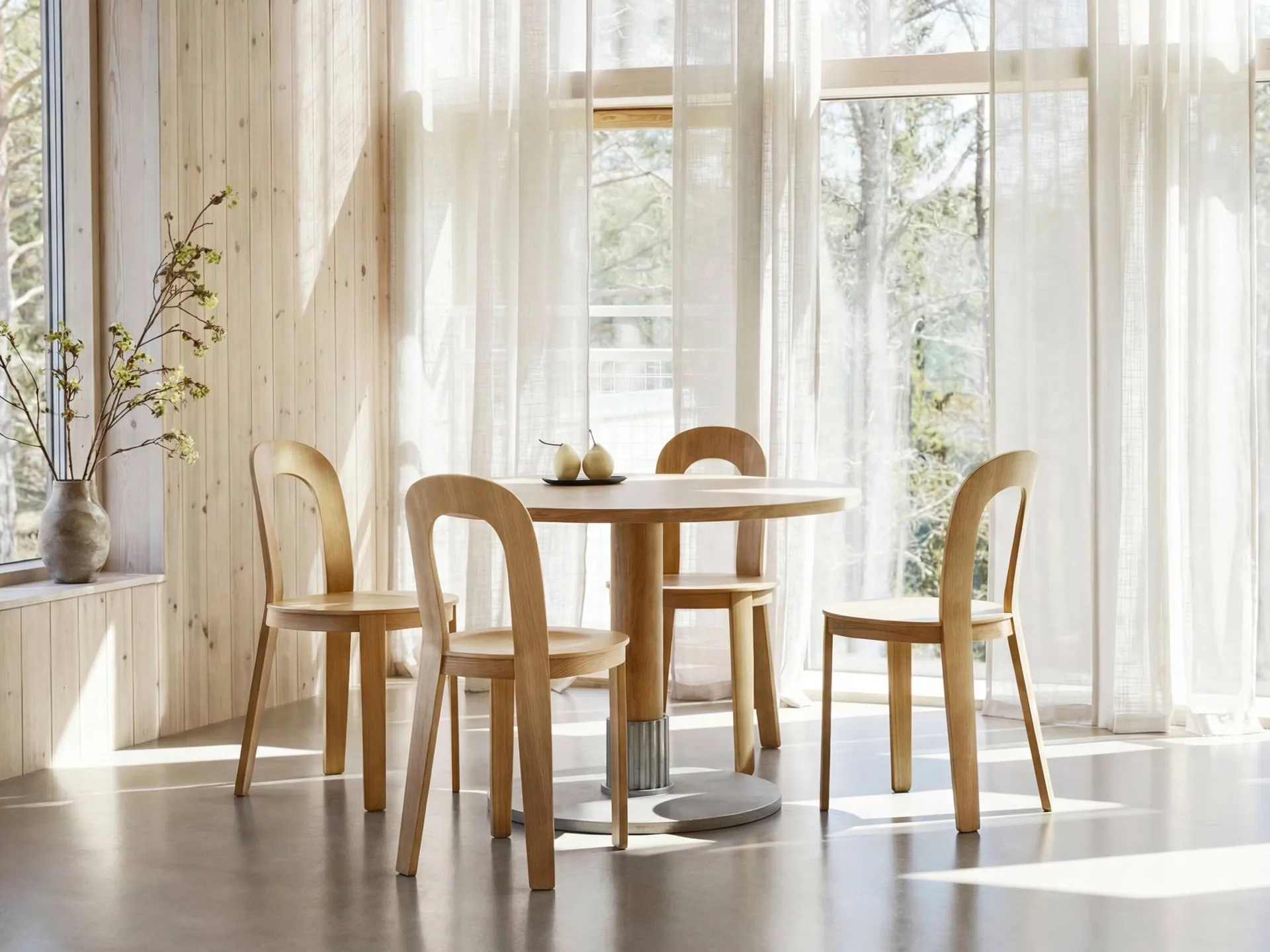 톡 테이블 다이닝 테이블, Oak, Ø110x76 cm Design House Stockholm | 디자인하우스스톡홀름 톡 테이블 다이닝 테이블, Oak, Ø110x76 cm Design House Stockholm | 디자인하우스스톡홀름