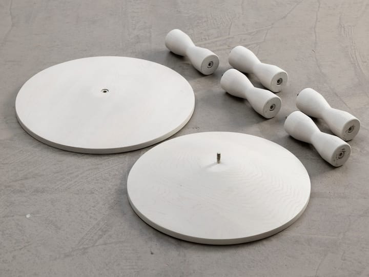 Pedestal 테이블 31x67.5 cm, Stained white grey Design House Stockholm | 디자인하우스스톡홀름