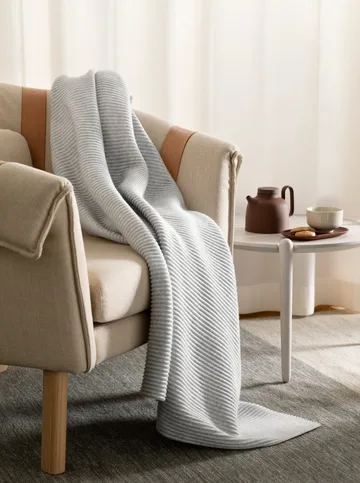 Pleece 스로우 140x160 cm - Light grey - Design House Stockholm | 디자인하우스스톡홀름