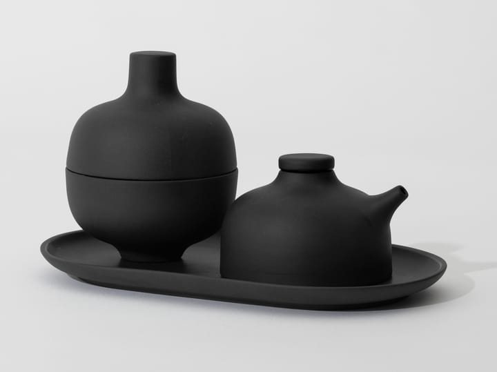 샌드 보울 & 덮개 S Ø8.2 cm - Black clay - Design House Stockholm | 디자인하우스스톡홀름