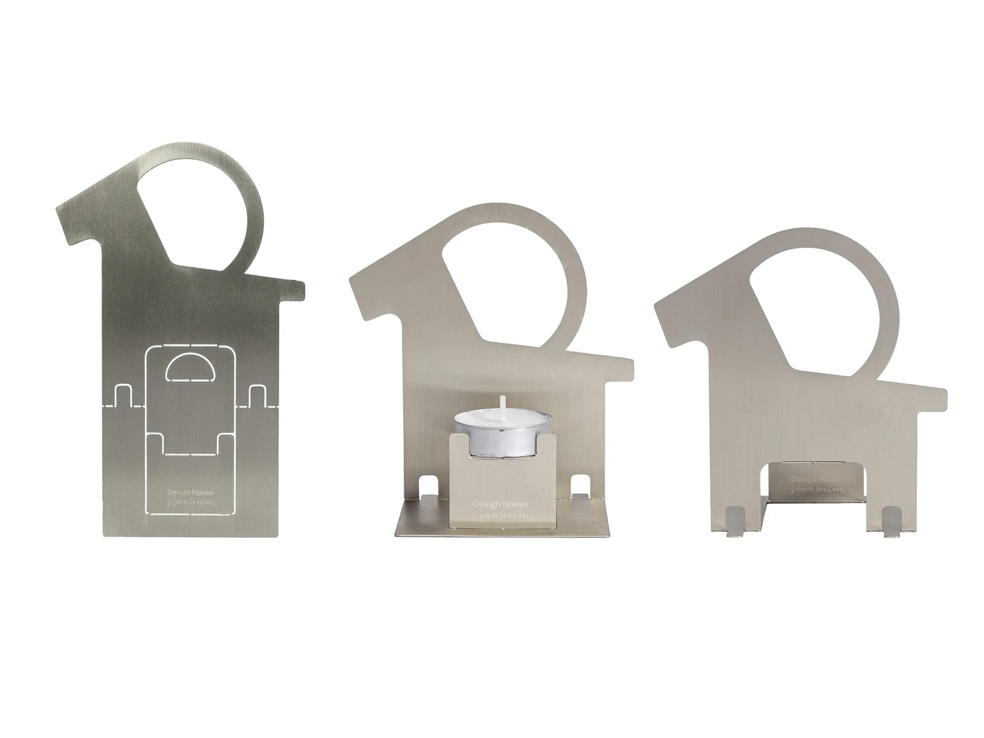 팝-업 티라이트 홀더 크리스마스 염소, Stainless steel Design House Stockholm | 디자인하우스스톡홀름