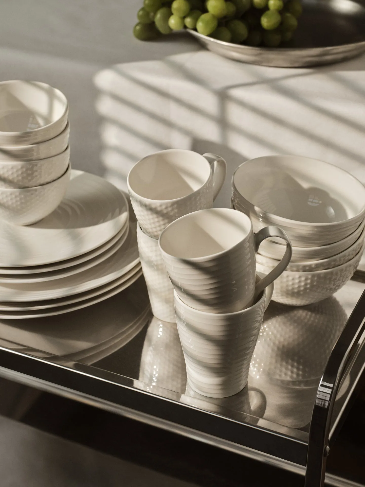 블론드 보울 스몰, stripe white Design House Stockholm | 디자인하우스스톡홀름