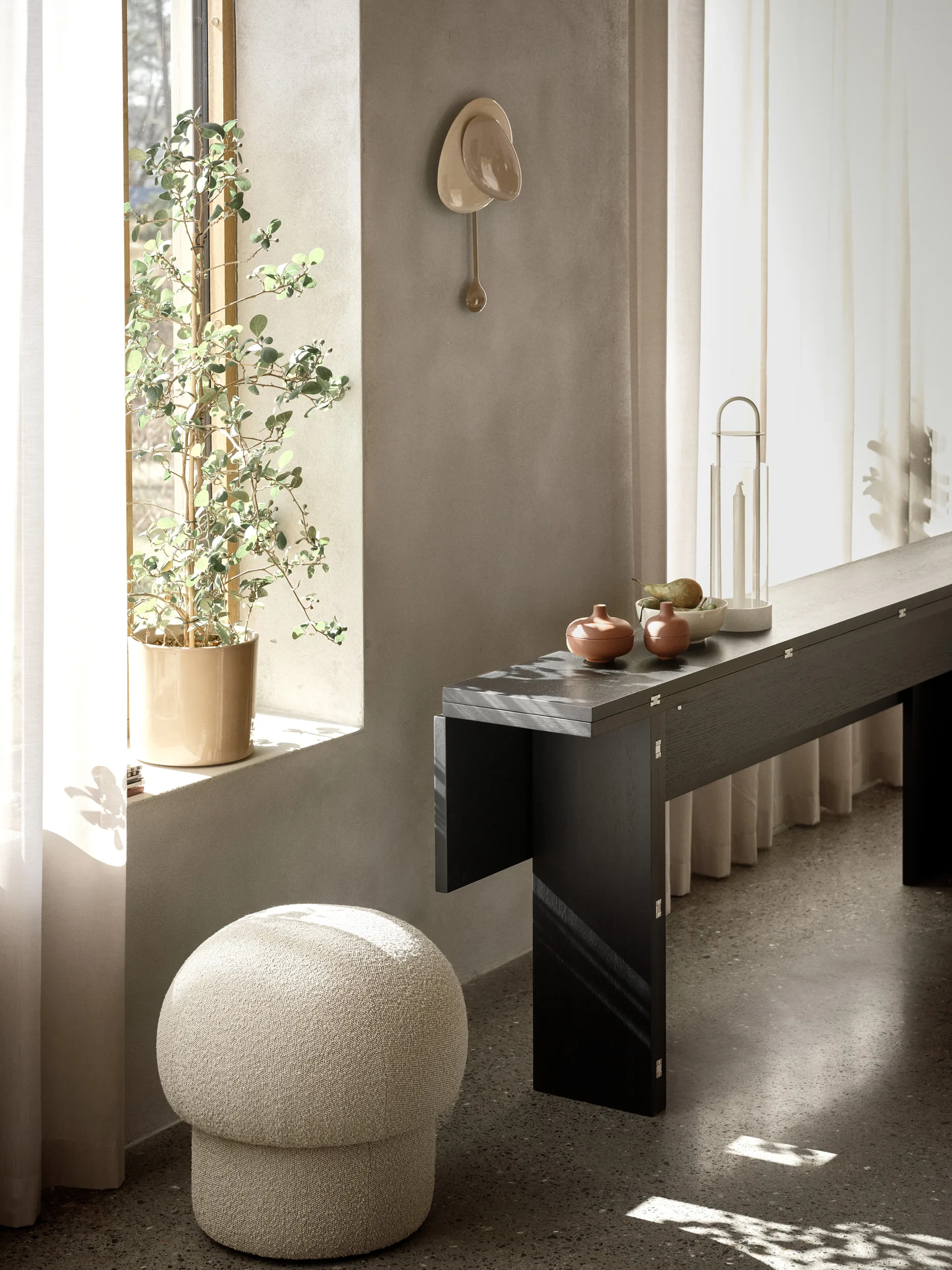 Uno 푸프 Ø50 cm, Cream Design House Stockholm | 디자인하우스스톡홀름