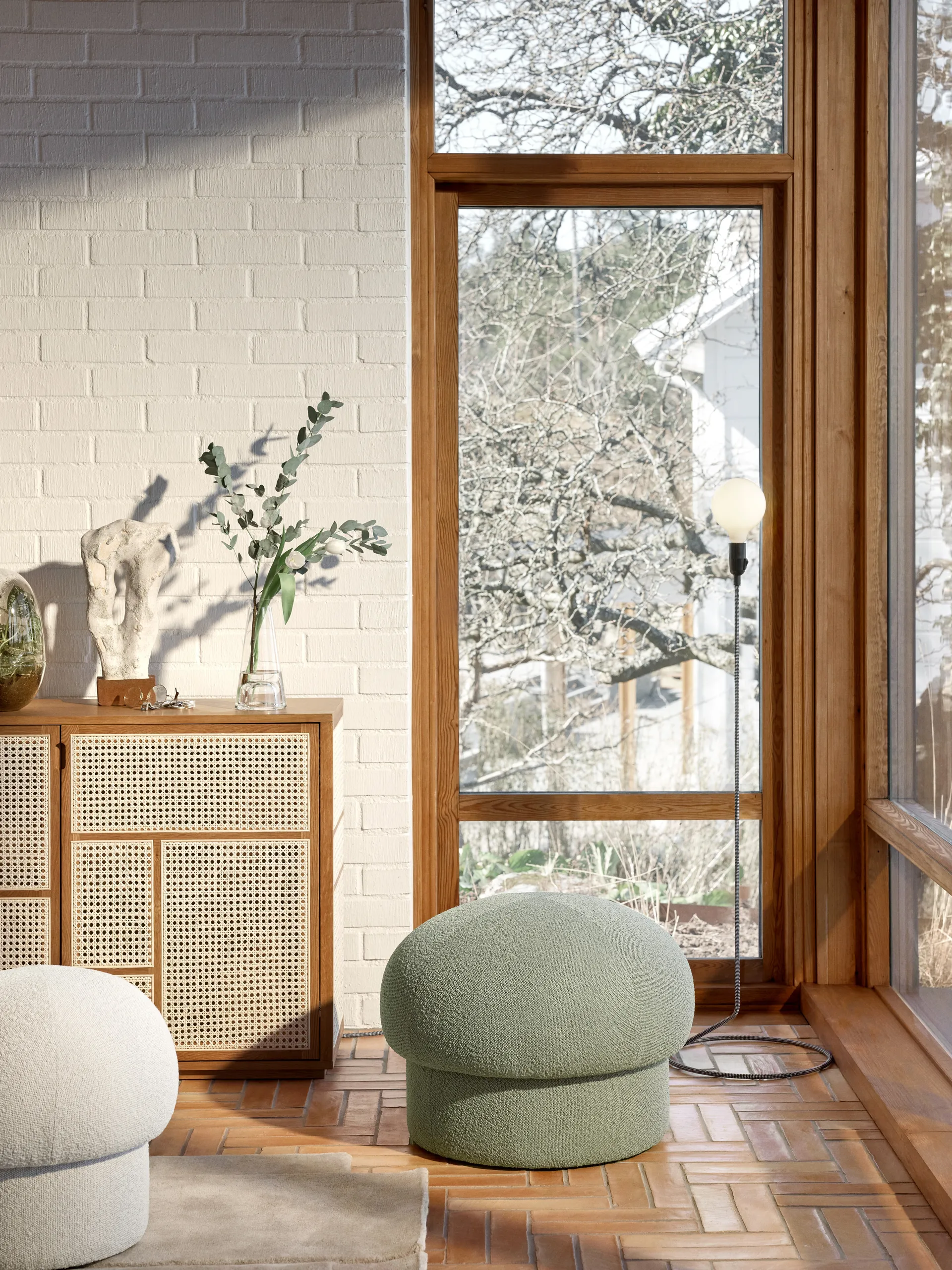 Uno 푸프 Ø50 cm, Cream Design House Stockholm | 디자인하우스스톡홀름