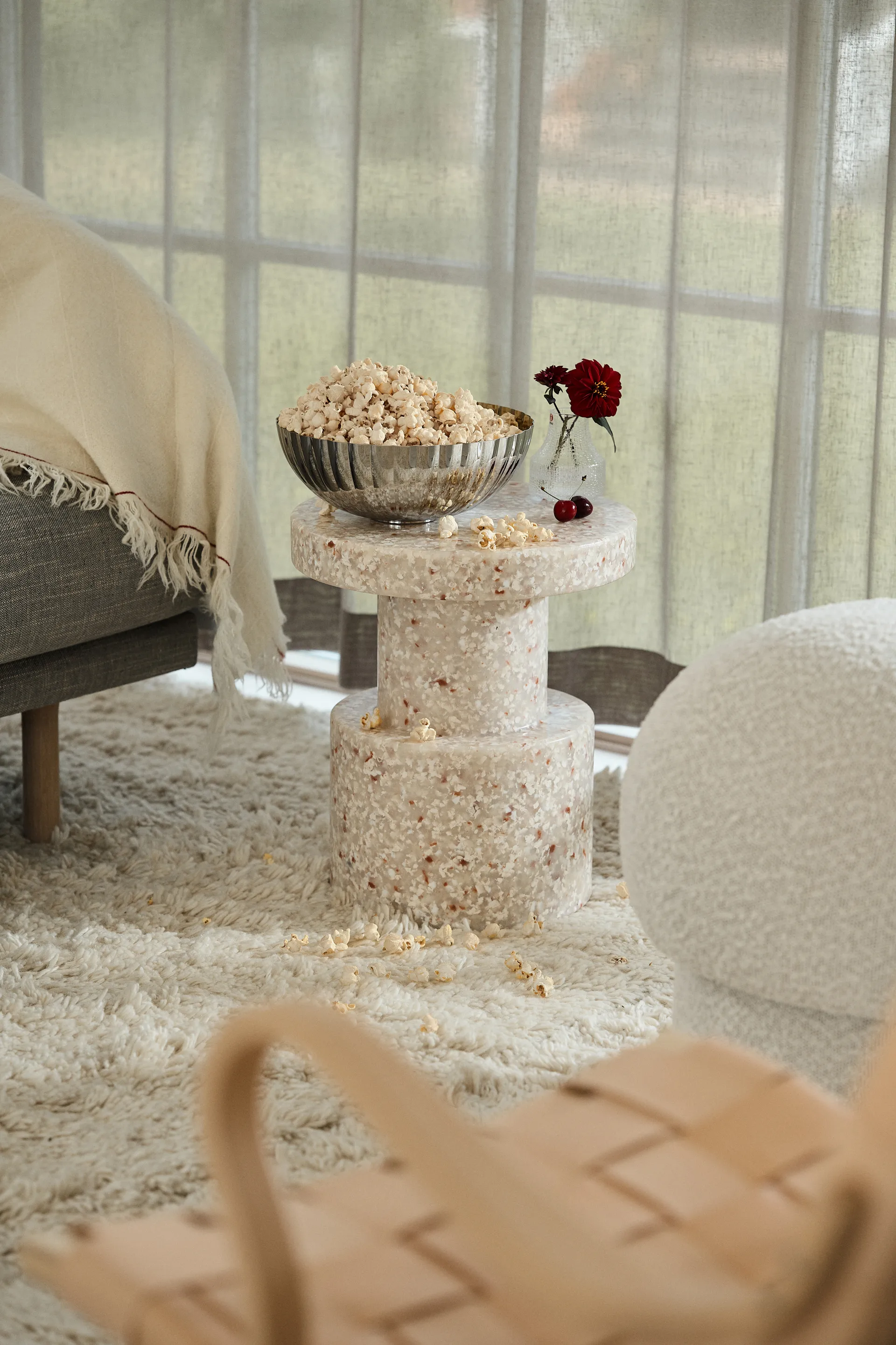 Uno 푸프 Ø50 cm, Cream Design House Stockholm | 디자인하우스스톡홀름