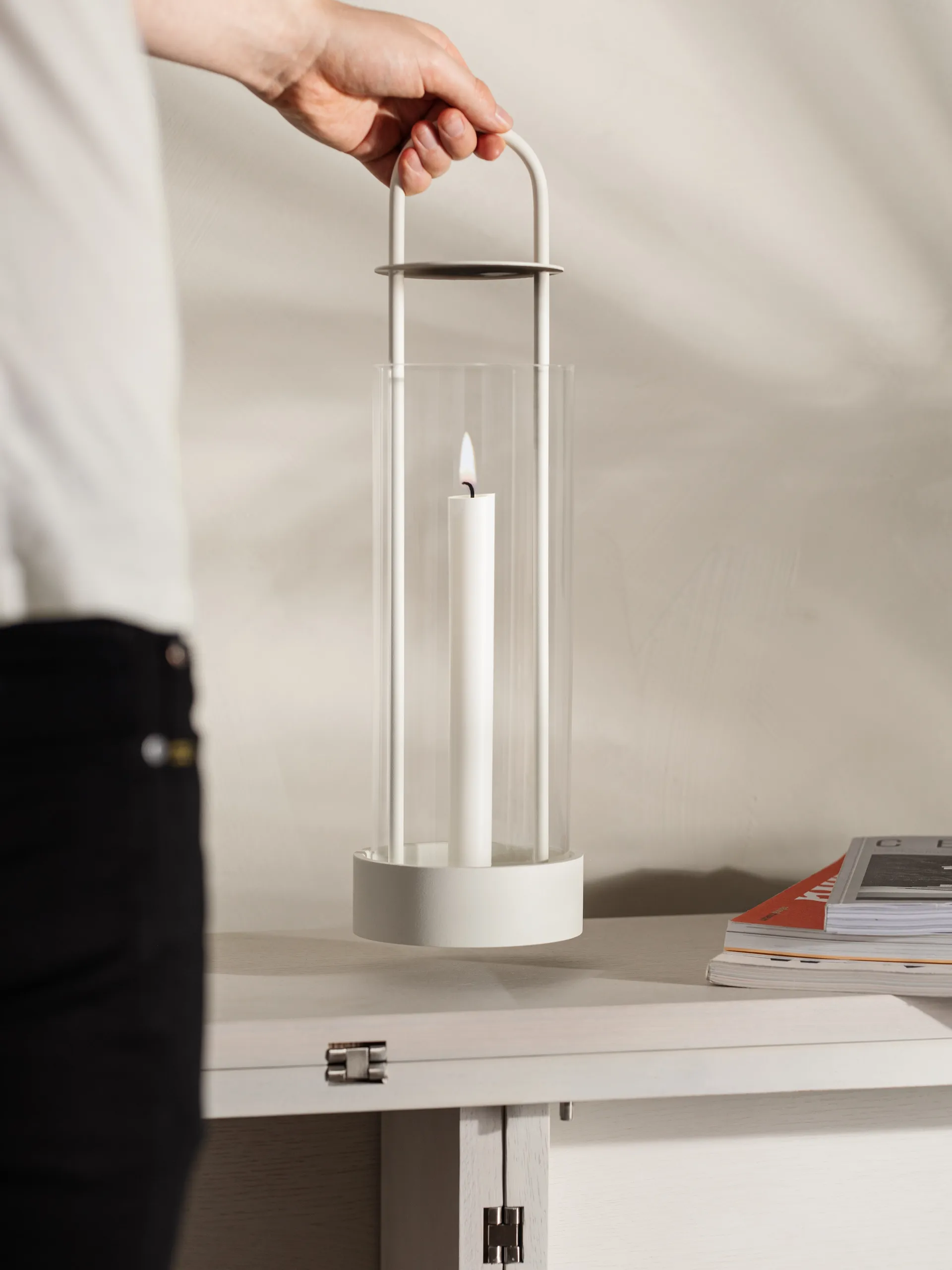 로터스 허리케인 캔들홀더, white Design House Stockholm | 디자인하우스스톡홀름