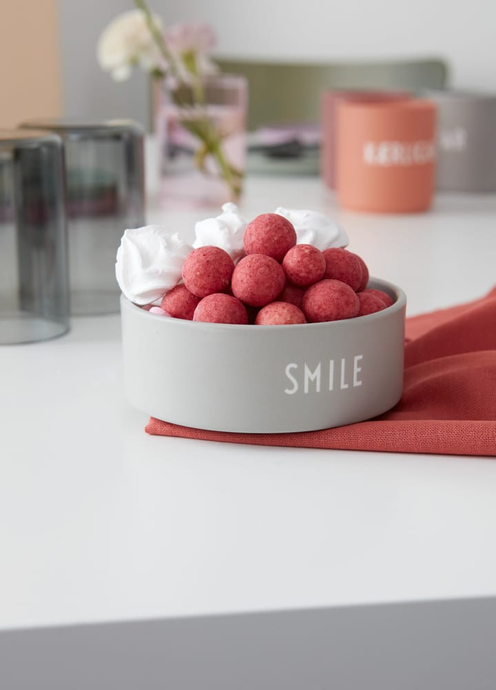 스낵 보울 블 Ø12 cm - Smile-grey - Design Letters | 디자인레터스