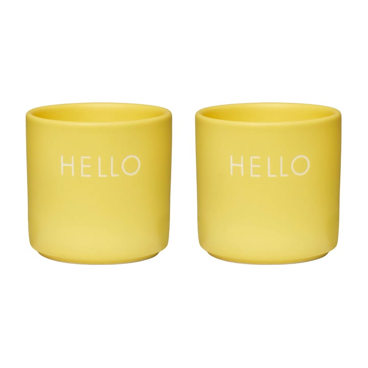 디자인레터스 에그 �컵 2개 세트 - Hello-yellow - Design Letters | 디자인레터스