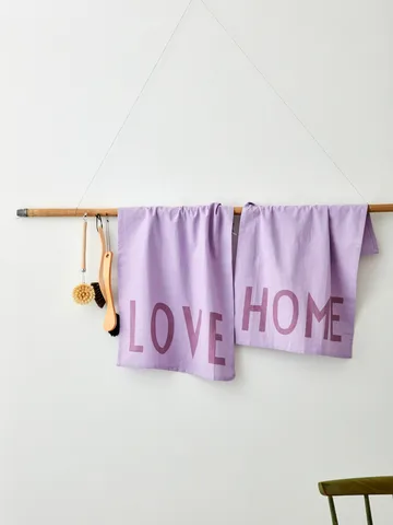 디자인레터스 주방타올 페이보릿 2 피스 - Love-home-lavender - Design Letters | 디자인레터스