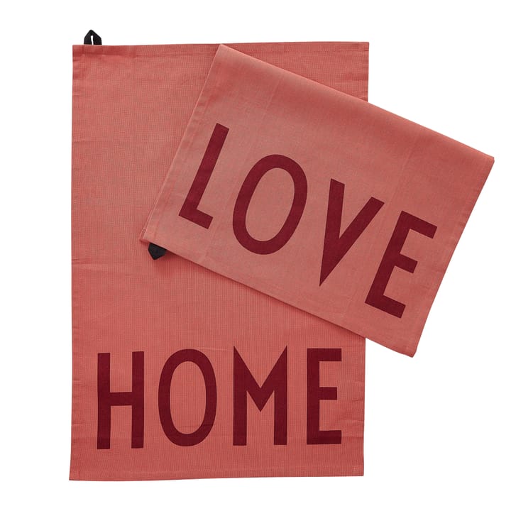 주방타올 페이보릿 2 피스 - Love-home-terracotta - Design Letters | 디자인레터스