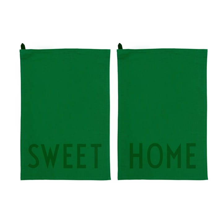 디자인레터스 주방타올 페이보�릿 2 피스 - Sweet-home-green - Design Letters | 디자인레터스