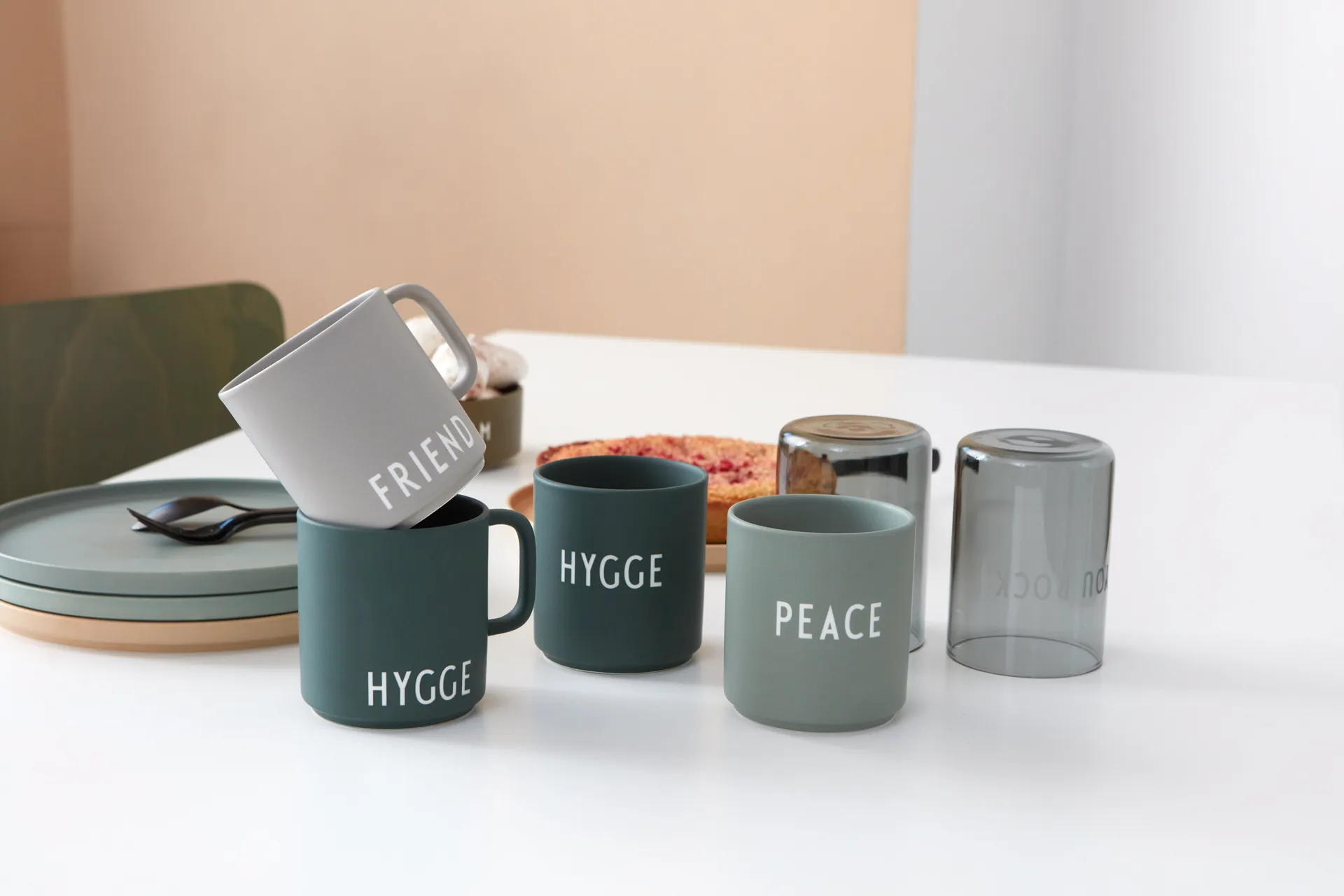 디자인레터스 페이버릿 컵 25 cl, Hygge-dark green Design Letters | 디자인레터스