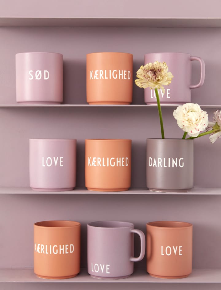 페이보릿 컵 25 cl - Kærlighed-peach - Design Letters | 디자인레터스