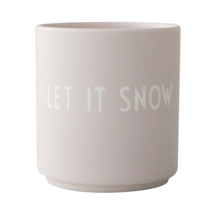 페이보릿 컵 25 cl - Let it snow-pastel beige - Design Letters | 디자인레터스