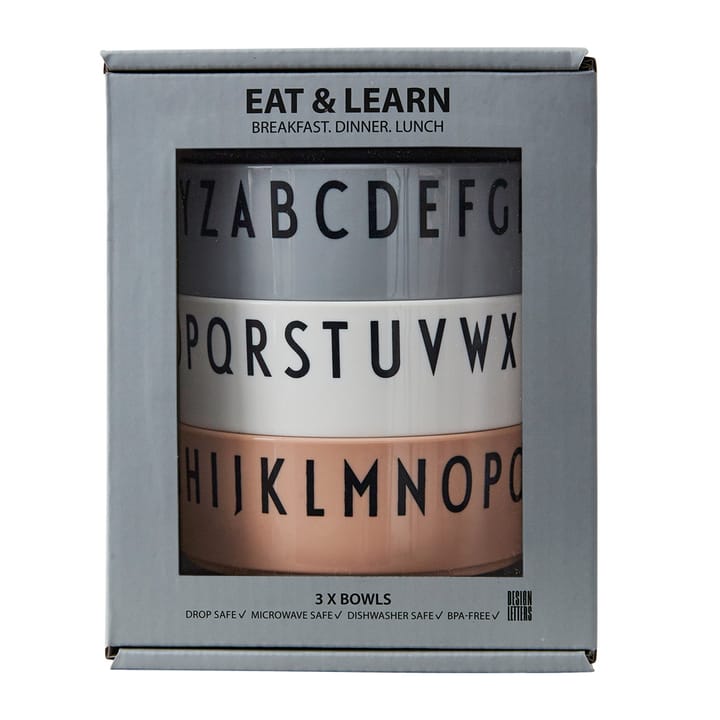 브렉퍼스트 디너 런치 보울 3개 세트, Nude Design Letters | 디자인레터스