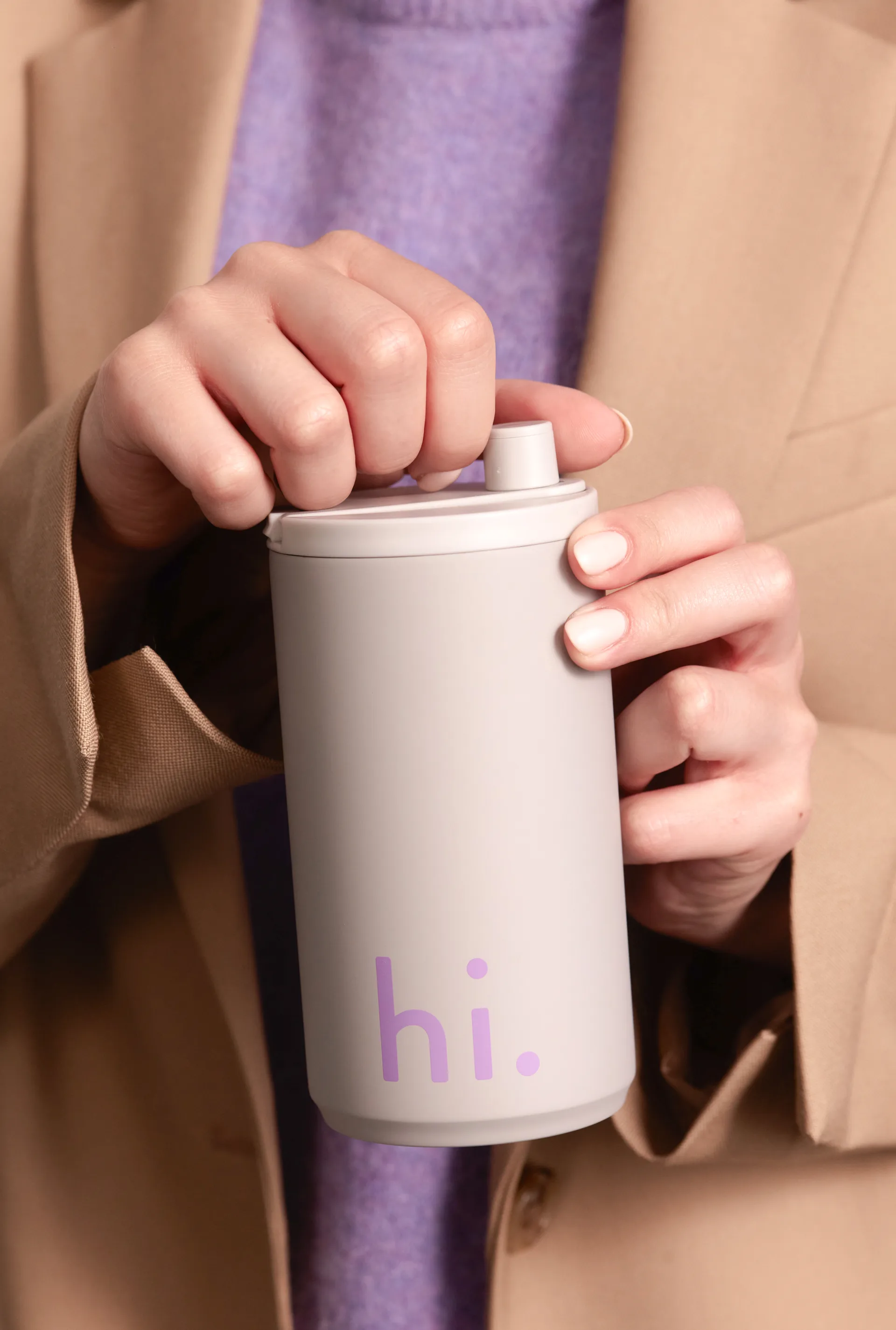 디자인레터스 트래블 머그 35 cl, Hi-cool grey Design Letters | 디자인레터스