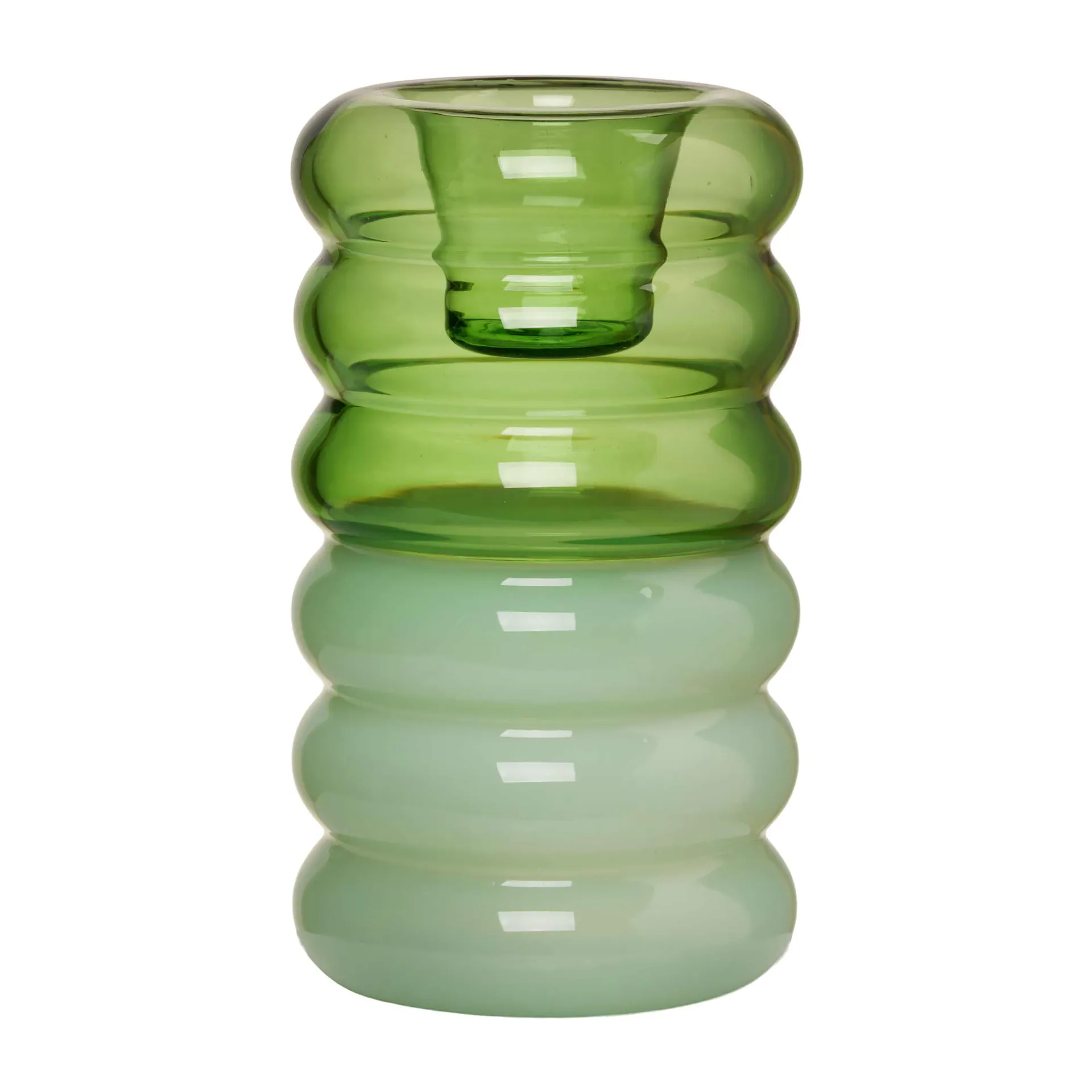 후프 캔들스틱 Ø3.5x9 cm, Green-milky green Design Letters | 디자인레터스